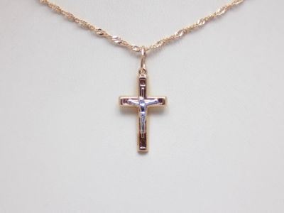 Лот: 14298513. Фото: 1. ЗОЛОТОЙ КРЕСТ 0,99 ГРАММ. Другое (ювелирные изделия, бижутерия, часы)