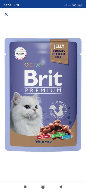 Лот: 19452088. Фото: 1. Brit Premium - корм для кошек... Корма