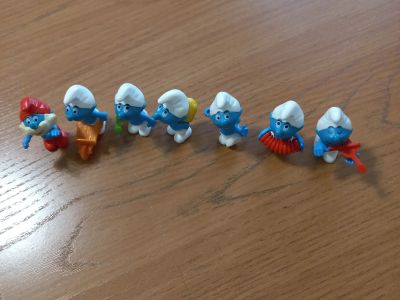 Лот: 21072588. Фото: 1. Смурфики киндер игрушки 1996. Игрушки