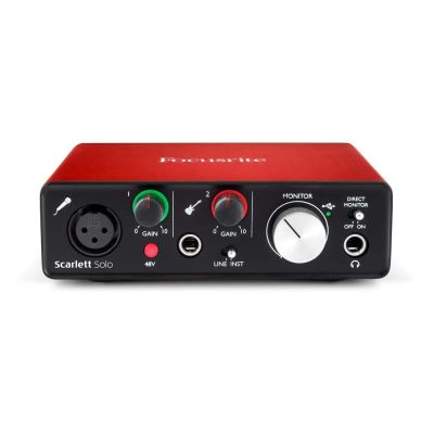 Лот: 18156965. Фото: 1. Звуковая карта Focusrite Scarlett... Микшеры, предусилители, микрофонные эффекты
