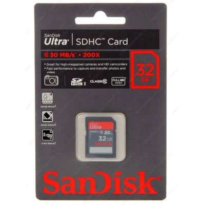 Лот: 5293745. Фото: 1. SanDisk Ultra SDHC 32 Гб UHS-I... Карты памяти
