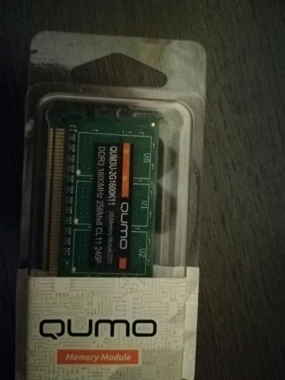 Лот: 11829684. Фото: 1. Оперативная память 2gb ddr3 Qumo. Оперативная память