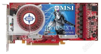 Лот: 2150849. Фото: 1. Видеокарта MSI rx1950 xt 256 мб... Видеокарты