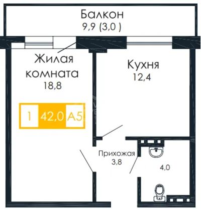 Лот: 20591692. Фото: 1. Красноярск Кутузова ул.,. Квартиры, студии