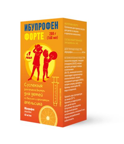 Лот: 23716410. Фото: 1. Ибупрофен Форте сусп. для пр.внутрь... Лекарства