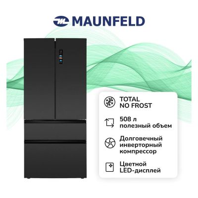 Лот: 25307537. Фото: 1. Холодильник Maunfeld MFF190NFDSB01. Холодильники, морозильные камеры