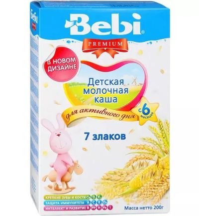 Лот: 25645164. Фото: 1. Беби каша молочная 7злаков от... Другое (кормление и уход, гигиена)