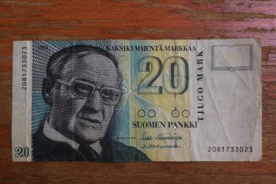 Лот: 20023943. Фото: 1. Финляндия 20 марок 1993 года. Европа