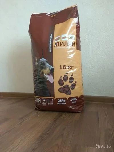 Лот: 10718063. Фото: 1. Корм Дилли "Для активных собак... Корма