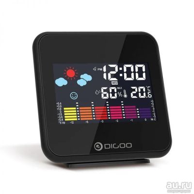 Лот: 13069693. Фото: 1. Часы Digoo DG-C15/Black ! . Чек... Часы настенные, настольные