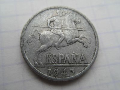Лот: 9788475. Фото: 1. Испания 10 сентимо 1945. Европа