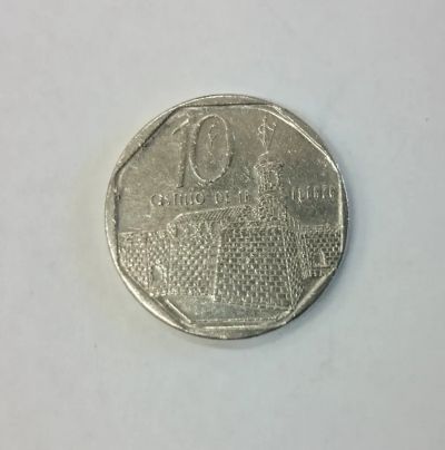 Лот: 21235913. Фото: 1. Монета Куба 10 сентаво 2000г. Америка