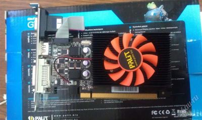 Лот: 2370699. Фото: 1. Видеокарта 1024 Mb Palit GeForce... Видеокарты