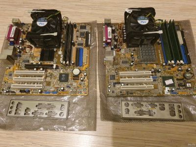 Лот: 15109847. Фото: 1. 2 мат.платы ASUS 478 socket. Материнские платы