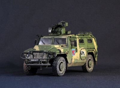 Лот: 14536945. Фото: 1. Модель ГАЗ-"Тигр-М" 1/35. Военная техника