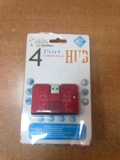 Лот: 4463475. Фото: 1. USB - Хаб на 4 порта Speed Красный. Другое (аксессуары)