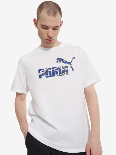 Лот: 23565141. Фото: 1. Футболка мужская PUMA, Белый. Другое (спортивная одежда)