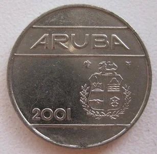 Лот: 12032053. Фото: 1. Аруба 25 центов 2001. Европа
