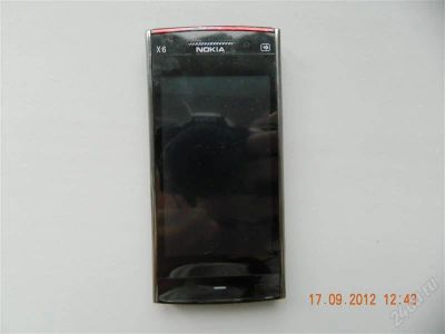 Лот: 2100260. Фото: 1. Nokia x6 китаец неисправный с... Кнопочные мобильные телефоны