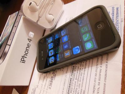 Лот: 3409905. Фото: 1. Apple iPhone 4S 64Gb Black. Покупал... Смартфоны