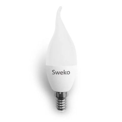 Лот: 14566587. Фото: 1. Лампа светодиодная Sweko 42LED-C35-7W-230-3000K-Е14-Т... Лампочки