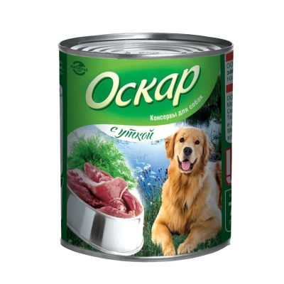 Лот: 16298738. Фото: 1. ОСКАР Утка консервы для собак... Корма