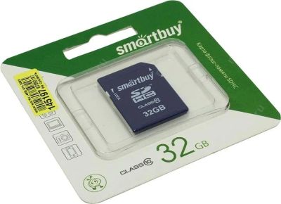 Лот: 11280490. Фото: 1. Карта памяти SDHC 32Gb SmartBuy... Карты памяти