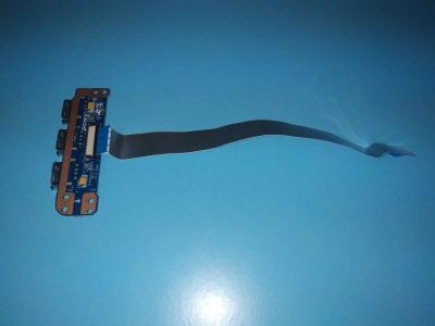 Лот: 16418780. Фото: 1. Б/У плата с разъемами USB на шлейфе... Печатные платы