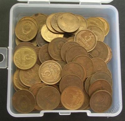 Лот: 2672433. Фото: 1. 3 коп СССР 87 шт / одним лотом... Россия и СССР 1917-1991 года