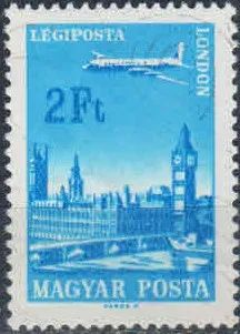 Лот: 20276549. Фото: 1. 1966. Венгрия. Города и самолеты... Марки