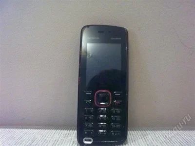 Лот: 527815. Фото: 1. Nokia 5220 Xpress Music red. Кнопочные мобильные телефоны