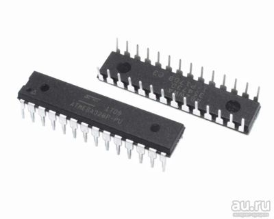 Лот: 17510446. Фото: 1. Микросхема ATmega328P-PU, DIP-28. Микросхемы