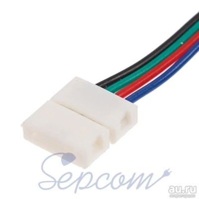 Лот: 12837915. Фото: 1. Коннектор для ленты SMD5050 одинарный... Кабельные наконечники, клеммы, соединители