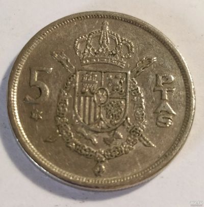 Лот: 15868470. Фото: 1. Испания. 5 песет. 1975г. Европа