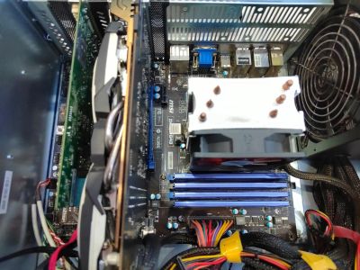 Лот: 21218186. Фото: 1. I7 3770 + msi ZH77A + 16gb озу... Комплекты запчастей