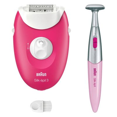 Лот: 24469640. Фото: 1. Эпилятор Braun S3 SE3-202, розовый... Укладка и стрижка волос, бритьё, эпиляция
