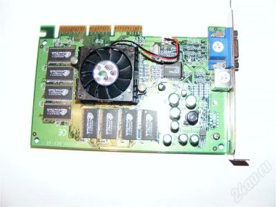 Лот: 705412. Фото: 1. Рабочая видеокарта AGP Geforce4... Видеокарты