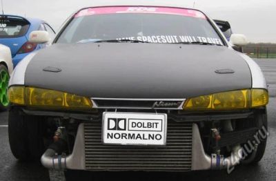Лот: 6143818. Фото: 1. Dolbit normalno Табличка под номер. Детали тюнинга