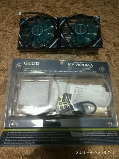 Лот: 12147246. Фото: 1. Кулер для видеокарты Gelid ICY... Системы охлаждения