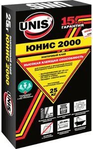 Лот: 7011132. Фото: 1. Клей для кафеля ЮНИС 2000 25 кг... Смеси, шпатлевки, цемент