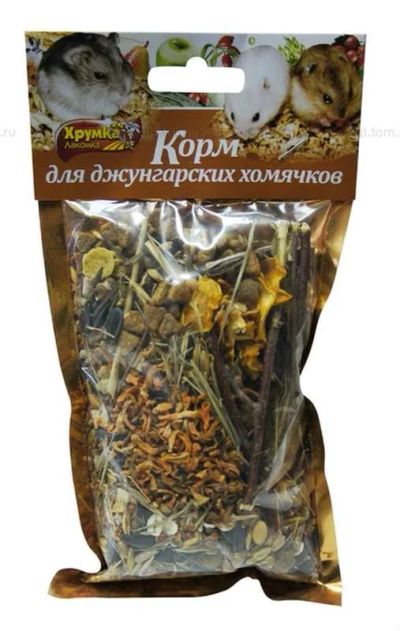 Лот: 16212746. Фото: 1. Премиум 160г корм для джунгарских... Корма