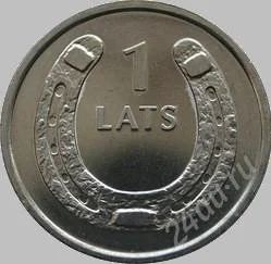 Лот: 2792425. Фото: 1. 1 лат 2010 Подкова (вверх). Страны СНГ и Балтии