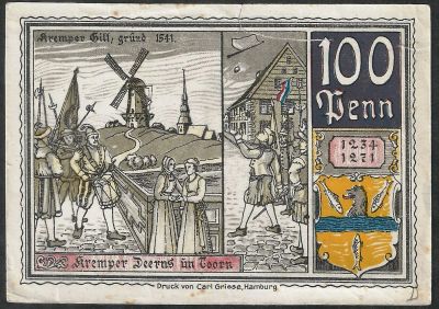 Лот: 7878251. Фото: 1. Германия нотгельд 100 пфеннигов... Германия и Австрия