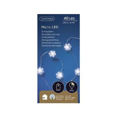 Лот: 16931566. Фото: 1. Гирлянда 2м micro LED snowflake... Гирлянды, шарики, новогодние аксессуары