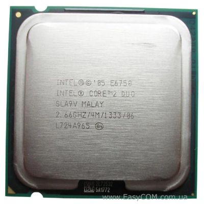 Лот: 4017446. Фото: 1. Процессор Intel Core 2 Duo E6750... Процессоры