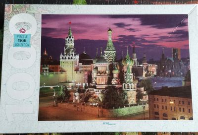 Лот: 17501837. Фото: 1. Готовая картина из пазл Москва. Картины, рисунки