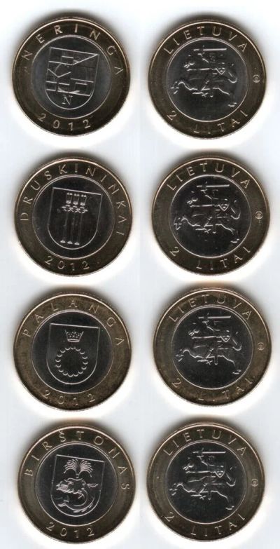 Лот: 3248624. Фото: 1. Литва. 2 лита. 2012 год. Серия... Страны СНГ и Балтии