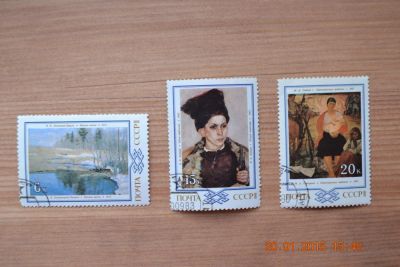 Лот: 4983988. Фото: 1. Марки СССР 1983г. Живопись Белоруссии... Марки
