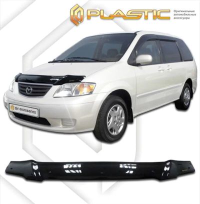 Лот: 13003871. Фото: 1. Дефлектор капота MAZDA MPV 1999-2003г. Детали тюнинга