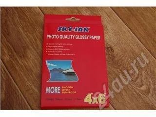 Лот: 455401. Фото: 1. Фотобумага глянцевая Sky-ink 4... Картриджи, расходные материалы
